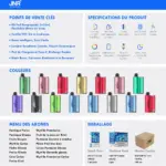 JNR Aurora 27K 27000 Puffs 2+10ml Replaceable Pod Kit Refillable Original Disposable Vape - Image 2