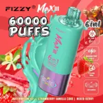 Fizzy Max lll 60k 60000 Puffs 6 in 1 Flavors Newest Original Rechargeable LED Display Disposable Vape - Image 3