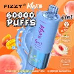 Fizzy Max lll 60k 60000 Puffs 6 in 1 Flavors Newest Original Rechargeable LED Display Disposable Vape - Image 5