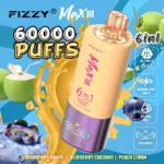 Fizzy Max lll 60k 60000 Puffs 6 in 1 Flavors Newest Original Rechargeable LED Display Disposable Vape - Image 7