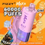 Fizzy Max lll 60k 60000 Puffs 6 in 1 Flavors Newest Original Rechargeable LED Display Disposable Vape - Image 8