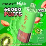 Fizzy Max lll 60k 60000 Puffs 6 in 1 Flavors Newest Original Rechargeable LED Display Disposable Vape - Image 11