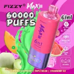 Fizzy Max lll 60k 60000 Puffs 6 in 1 Flavors Newest Original Rechargeable LED Display Disposable Vape - Image 12
