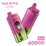 WASPE 60000 60k Puffs 3 in 1 Flavors Newest Original Rechargeable LED Display Disposable Vape - Image 5