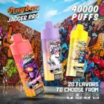 Stagbar Jagger Pro 40000 40K Puffs Adjustable Airflow & LED Display Rechargeable Disposable Vape