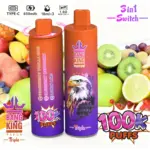 Bang King Triple 100000 100K Puffs 3 in 1 Flavors Original Rechargeable Disposable Vape - Image 8