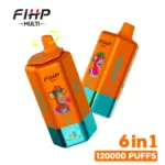 FIHP MULTI 120000 120K Puffs 6 in 1 Flavors Newest Original Rechargeable LED Display Disposable Vape - Image 8