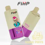 FIHP 60000 60k Puffs 3 in 1 Flavors Original Rechargeable LED Display Disposable Vape - Image 7