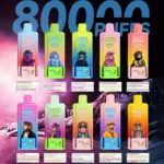 Vopk Four Flavors 80000 80K Puffs 4 in 1 Flavors Newest Original Rechargeable LCD Display Disposable Vape - Image 2