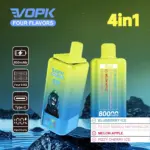 Vopk Four Flavors 80000 80K Puffs 4 in 1 Flavors Newest Original Rechargeable LCD Display Disposable Vape - Image 4