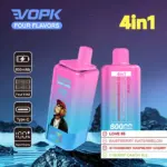 Vopk Four Flavors 80000 80K Puffs 4 in 1 Flavors Newest Original Rechargeable LCD Display Disposable Vape - Image 7