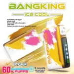 Bang King Ice Cool 60000 60K Puffs Original Adjustable Ice level LED Display Disposable Vape - Image 7