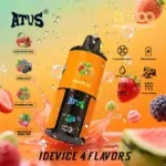 ATVS Warship 60000 60K Puffs 4 in 1 Flavors Newest Original Rechargeable LCD Display Disposable Vape - Image 3