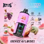 ATVS Warship 60000 60K Puffs 4 in 1 Flavors Newest Original Rechargeable LCD Display Disposable Vape - Image 4