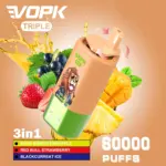 VOPK Triple 60000 60k Puffs 3 in 1 Flavors Newest Original Rechargeable LED Display Disposable Vape - Image 6