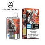 UZY Crystal Twin 50000 50k Puffs Double Taste LED Display Disposable Vape - Image 10
